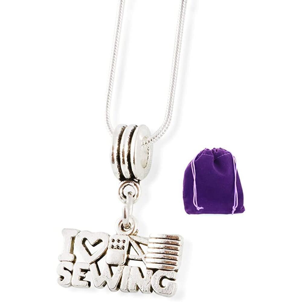 I Love Sewing Tailor Taylor Necklace